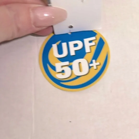 Belham living Stylish Brown Sun Hat with Blue Trim 50+ spf Velcro closure - Picture 7 of 11